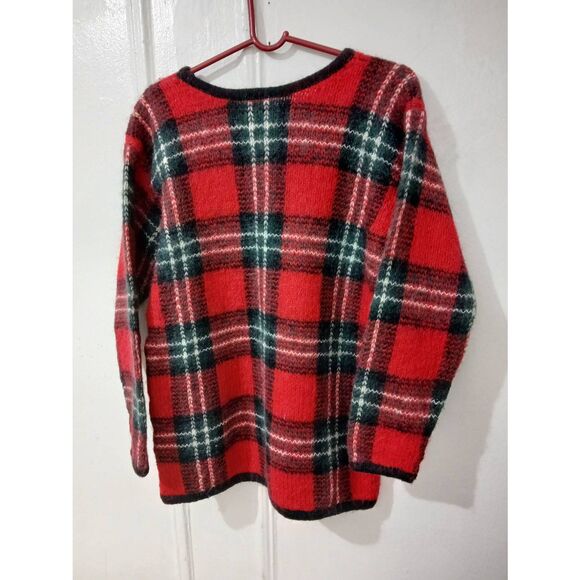 Vintage Paul Harris womens small sweater mohair red Christmas dolman sleeve - Picture 4 of 6